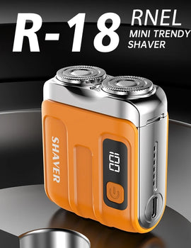 Xiaomi R-18 Electric Smart Shaver Household Car Shaver Digital Display Mini Dual Blade Rechargeable Shaver Powerful Men's Gifts