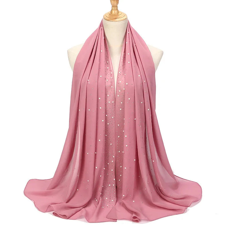 Chiffon Hijabs Scarf Turbans High Quality Chiffon Shawls For Muslim Veil Islamic Malaysian Women Veil Hijabs Scarf Long Shawls