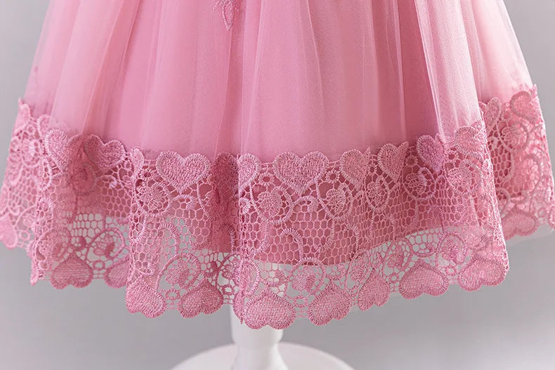 Girls Princess Ball Gown Fluffy Tulle Party Dress for Flower Girl/Birthday/Pageant  Sleeveless for Wedding Dress
