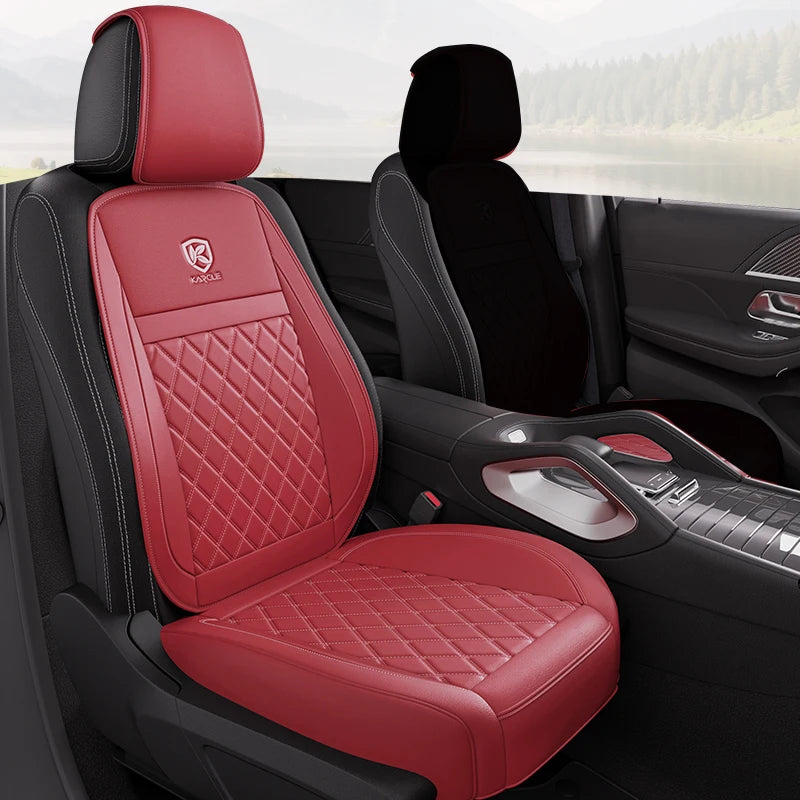 Leather Car Seat Covers Universal PU Cars Seat Cushion Cover Automobiles Seat Protector Waterproof Car Chair Pad Mat