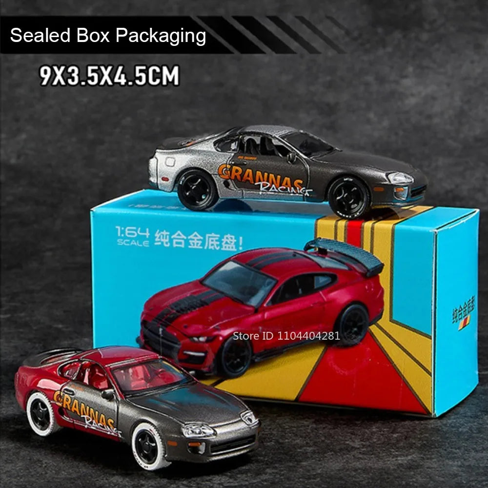 1:64 Scale JDM Corvette GT500 Firebird Daytona Stardust Alloy Diecast Models Toys Series Miniature Cars for 's Toy Gifts