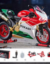 1:9 1199 Panigale H2R Ninja With Spray Alloy Motorcycle Model Toy Vehicle Collection Sound and Light Off Road Autocycle Toys Car