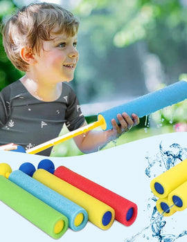 4pcs Water Blaster Water Guns for Kids Shooter Portable 4 Colors 30ft Range Children Foam Water Gun Summer Swimming Pool Toys