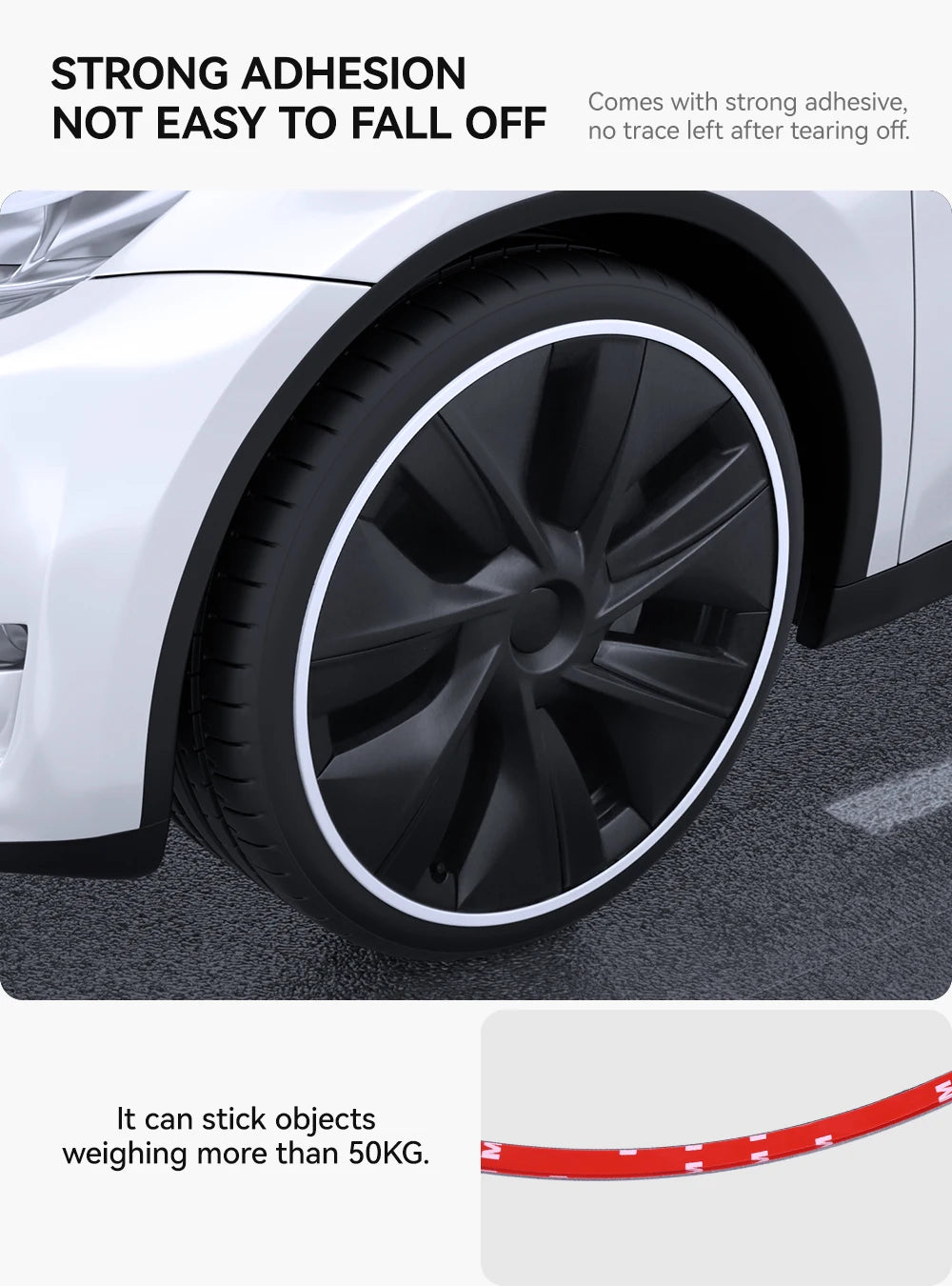 Wheel Hub Protection Ring Rim Cover for Tesla Model 3 and Model Y 2019 2025 19 to 20 Inch High Performance