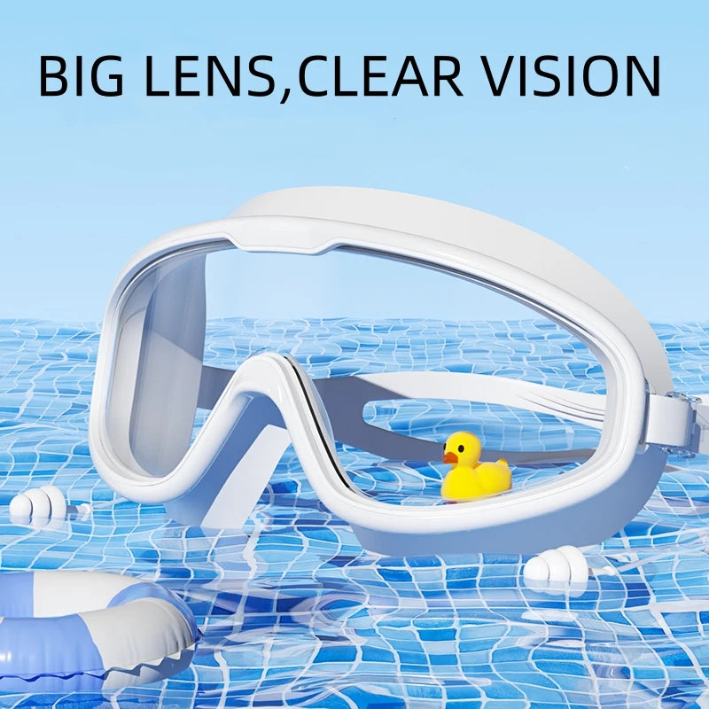 Swimming Goggles Big Frame Swimming Goggles Big Frame HD Wide View Anti-Fog UV Protection Swimming Goggles for No Leaking