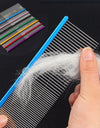 16/19cm Pet Hair Comb For Dog Comb Cat Detangler Fur Trimming Dematting Deshed Brush Grooming Tool For Long Hair Curly Pet