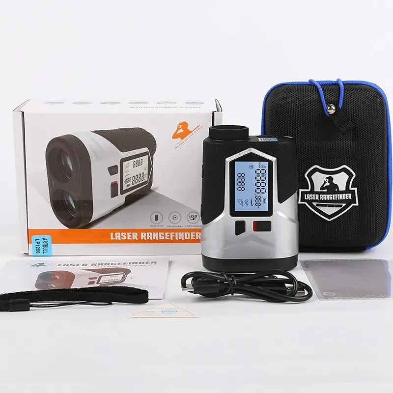 Rechargeable Laser Rangefinder 1200m With Slope Adjustment Flag Lock And Vibration