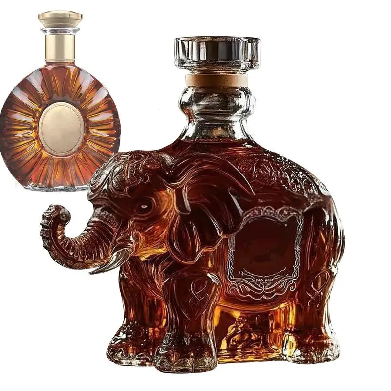 Whiskey Glass Decanter Animal Statue Whiskey Decanter Wine Bottle Liquor Bottle Home Decorations Wine Container for Alcohol