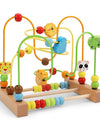 Montessori  Toys Wooden Roller Coaster Bead Maze Abacus Math Toys  Early Educational Toys for  1-3 Years