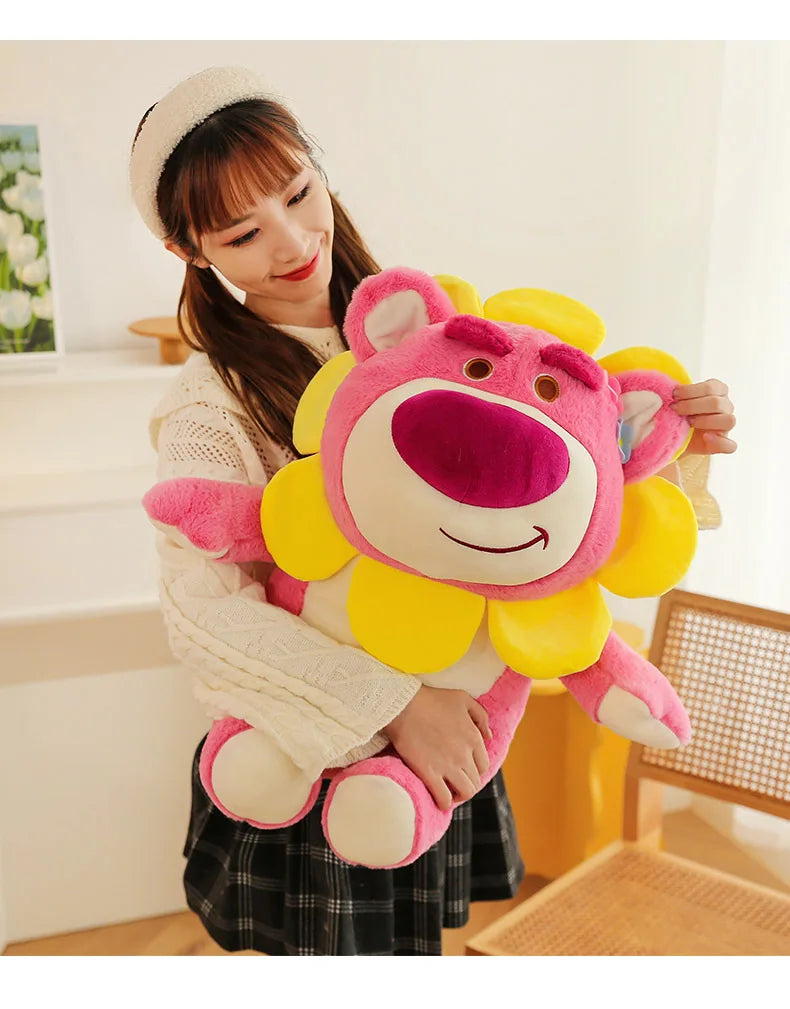 Sunflower Fairy Strawberry Bear Plush Stuffed Doll Toy