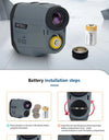 1000m Laser Rangefinder Hunting Outdoor 650m Golf Rangefinder Telescope with Flag-Lock Slope Adjusted Distance Meter