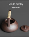 350ml Japanese Style Teapot Handmade Retro Coarse Pottery Stoneware Kungfu Tea Ceremony Portable Tea Maker Ceramic Teapot Teaset
