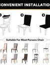 1PC Stretch Dining Chair Covers Polar Fleece Chairs Cover Seat Slipcovers Universal Dust Protector Cover for Hotel Party Banquet