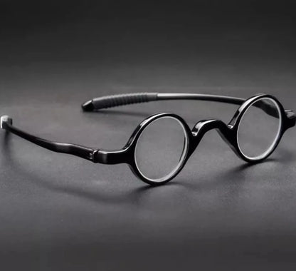 Tiny Reading Glasses Men Retro Vintage Smart Glasses Black Frame