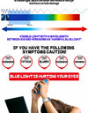Clip 100% Blue Light Blocking glasses Red Lens ,Orange Lens Anti fatigue Detachable Lens Gaming Glasses Computer Eyeglasses