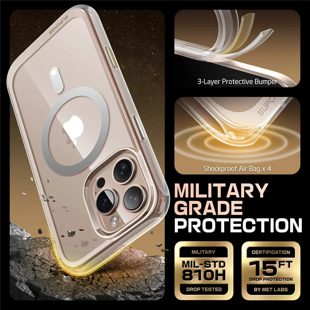 For iPhone 16 Pro Max Case with Camera Control Capture Button UB Mag Slim Shockproof  MagSafe Phone Case Cover