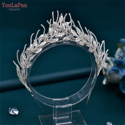 Rhinestones Wedding Crown Handmade Bridal Headband Woman Hair Accessories