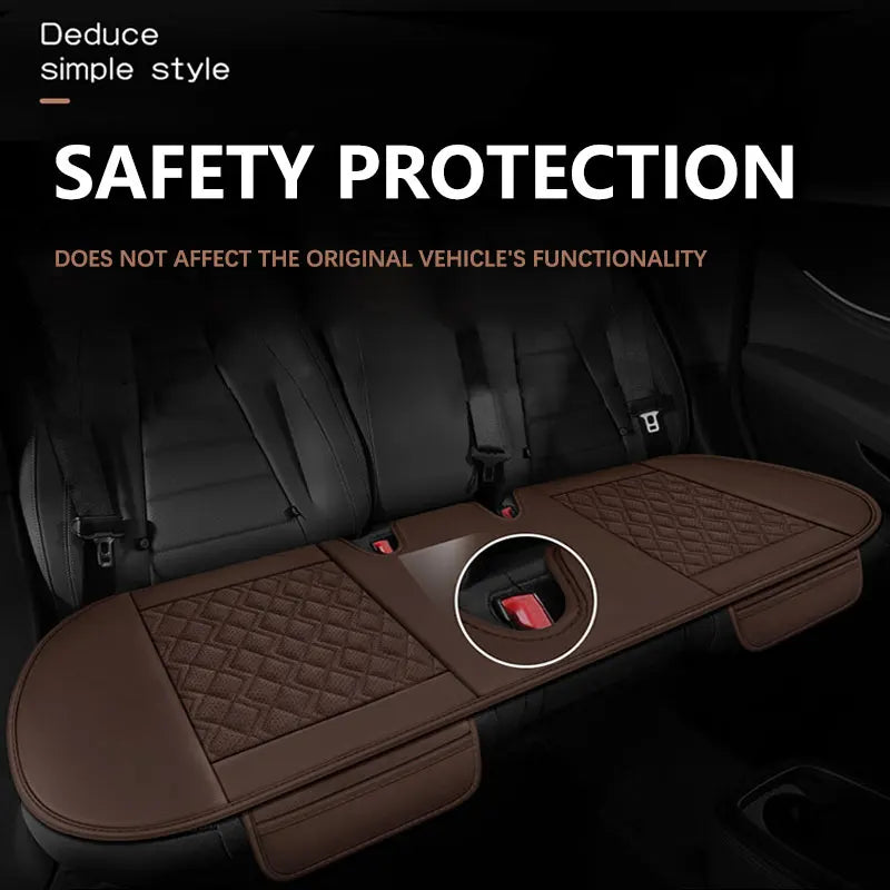 Genuine Leather Car Seat Cover Breathable Hole Car Seat Cushion Universal Auto Seat Mat Pads 3D Convex Design Chair Cushion Mats