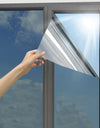 AFDB One Way Window Film, Mirror Effect Tint Glass Covering for Home Office,Reflective Heat Control Anti UV Glass Door Sticker