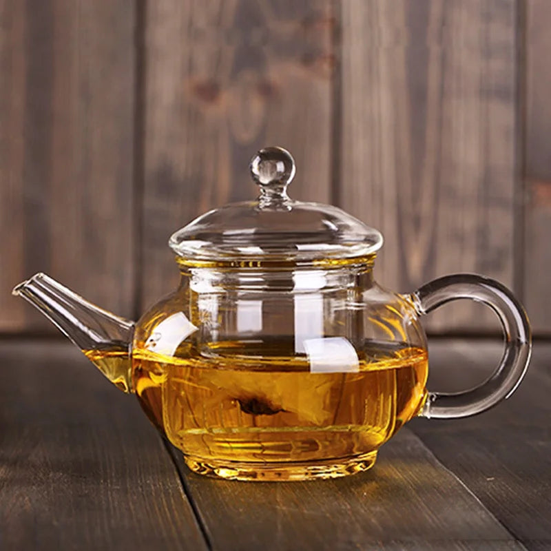 250ml Mini Glass Teapot with Filter for Kung Fu Tea