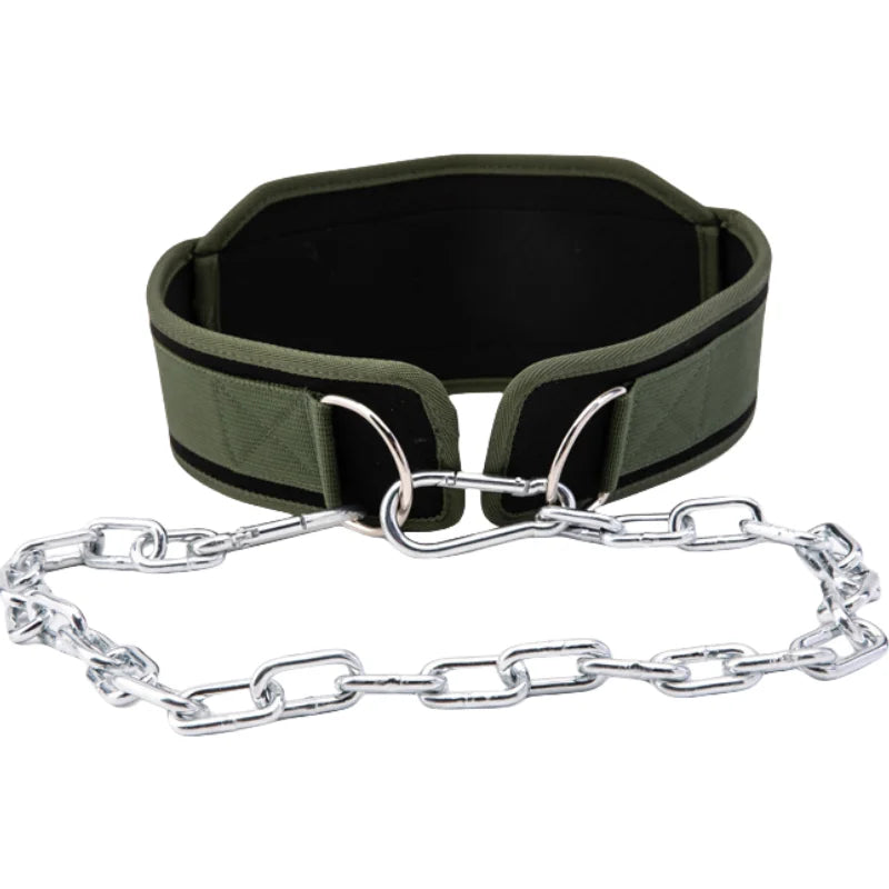 Dip Belt for Weightlifting With Chain Pull Ups Belt Gym Lifting Belt Powerlifting Squat Bodybuilding Heavy Duty Steel Crossfit