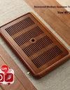 Tea Tray Home Small Solid Wood Pear Wood Dry Soaking Platform Water Storage Tea Set Tea Tray Wooden Tray
