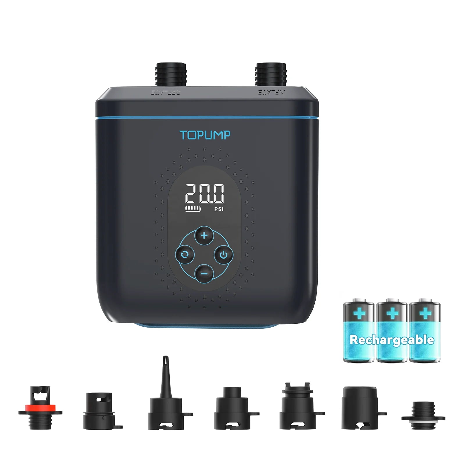 Electric Kayak Accessories PVC Inflatable Boat SUP Pump 20PSI 4000mAh Stand Up Paddle Board for Tent Mattress Wing Kite