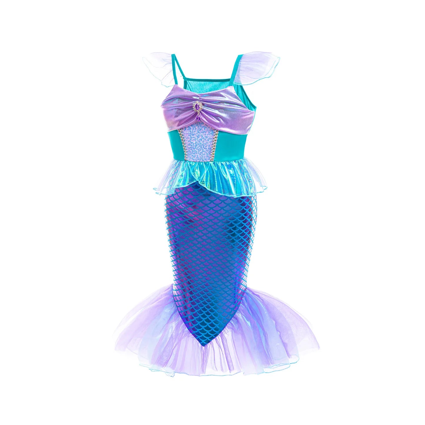 New Girl Dresses Princess Costume Kids Mermaid Cosplay Costume Kids Carnival Birthday Party Prom Costume Party Dresses For girls