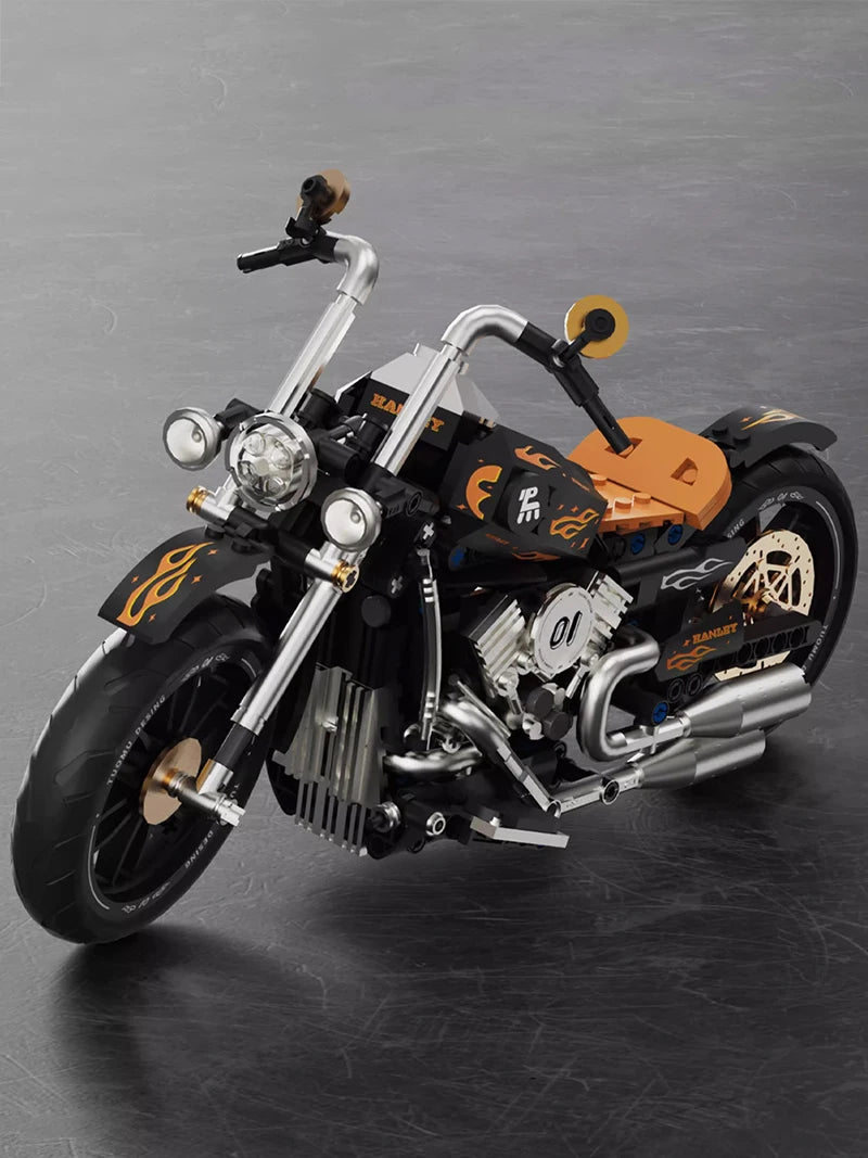 1:8 City Speed Racing Motorcycle Building Set DIY Bricks Model Kit for Adults STEM Buiding Blocks Toys Gifts 426pcs