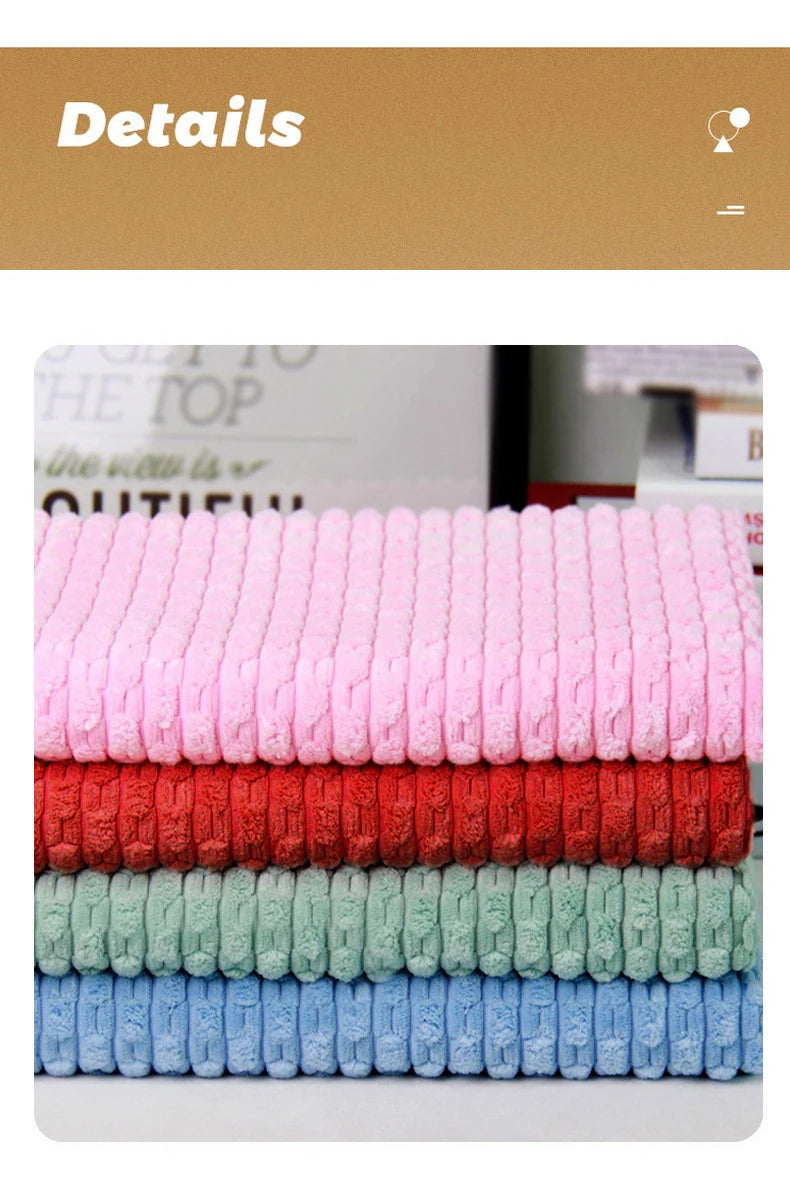 1M/2M/3M/5M Thick Plush solid color Chain Corduroy Fabric Polyester and Nylon Warm Coat Clothing Handmade Sewing Sofa Pillow DIY