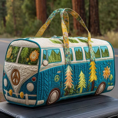 Adjustable Strap 3D Quilted Duffle Bag Large Capacity Sports Travel Tote