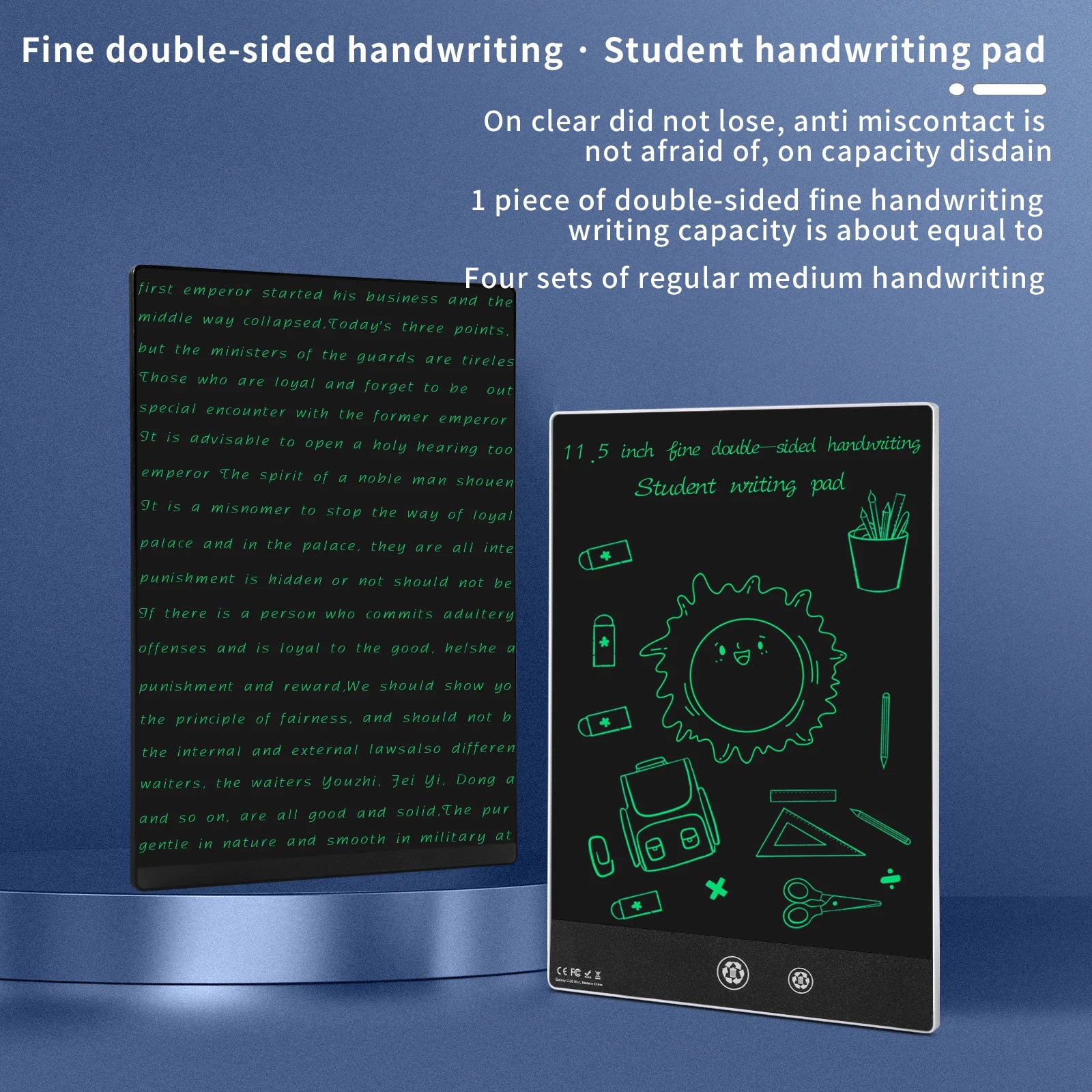 11.5 Inch Full Screen Electronic Drawing Board for  Erasable Magic Blackboard Writing Tablet Graffiti Painting Learn Pad