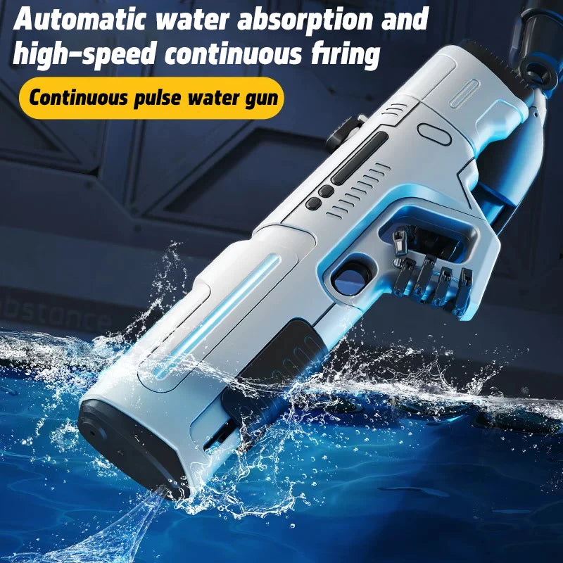 Fully Automatic Pulse Electric Water Gun with Fire Spray Effect Large Capacity Water Blaster