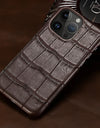 100% Natural Crocodile Leather Phone Case for iPhone 16 15 Pro Max 14 ProMax Pro 16 Plus 15Pro 16Pro 14Plus Luxury Cover