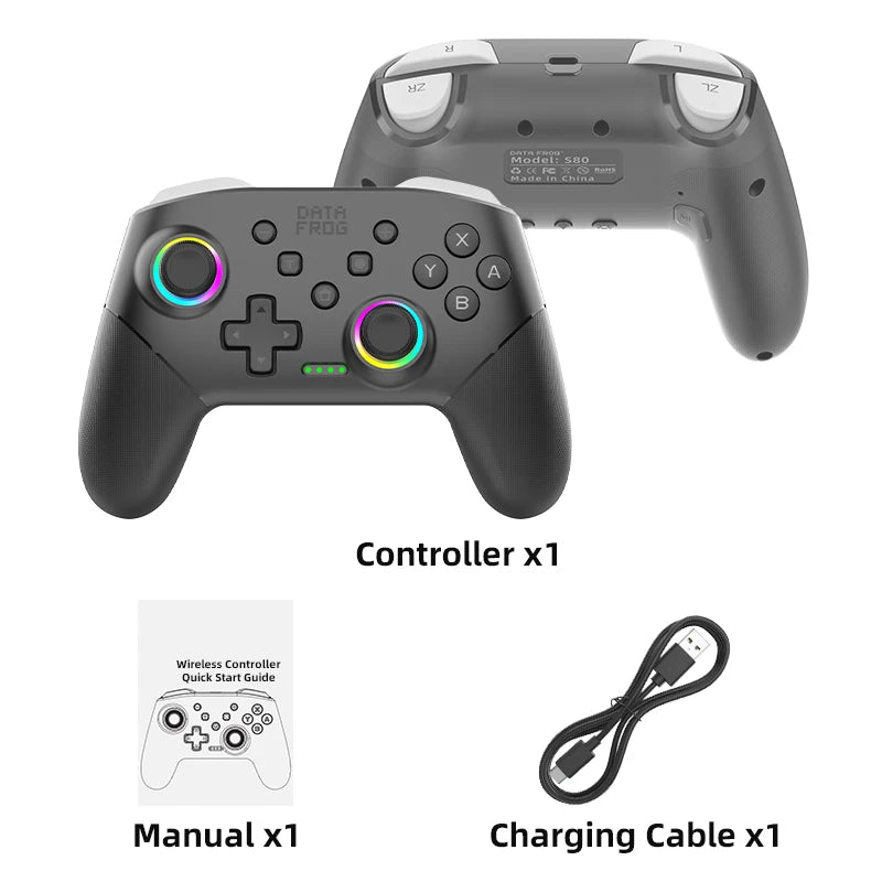 Wireless Pro Controller for Nintendo Switch / Switch Lite / OLED – 1000mAh Battery with Programmable Turbo Function