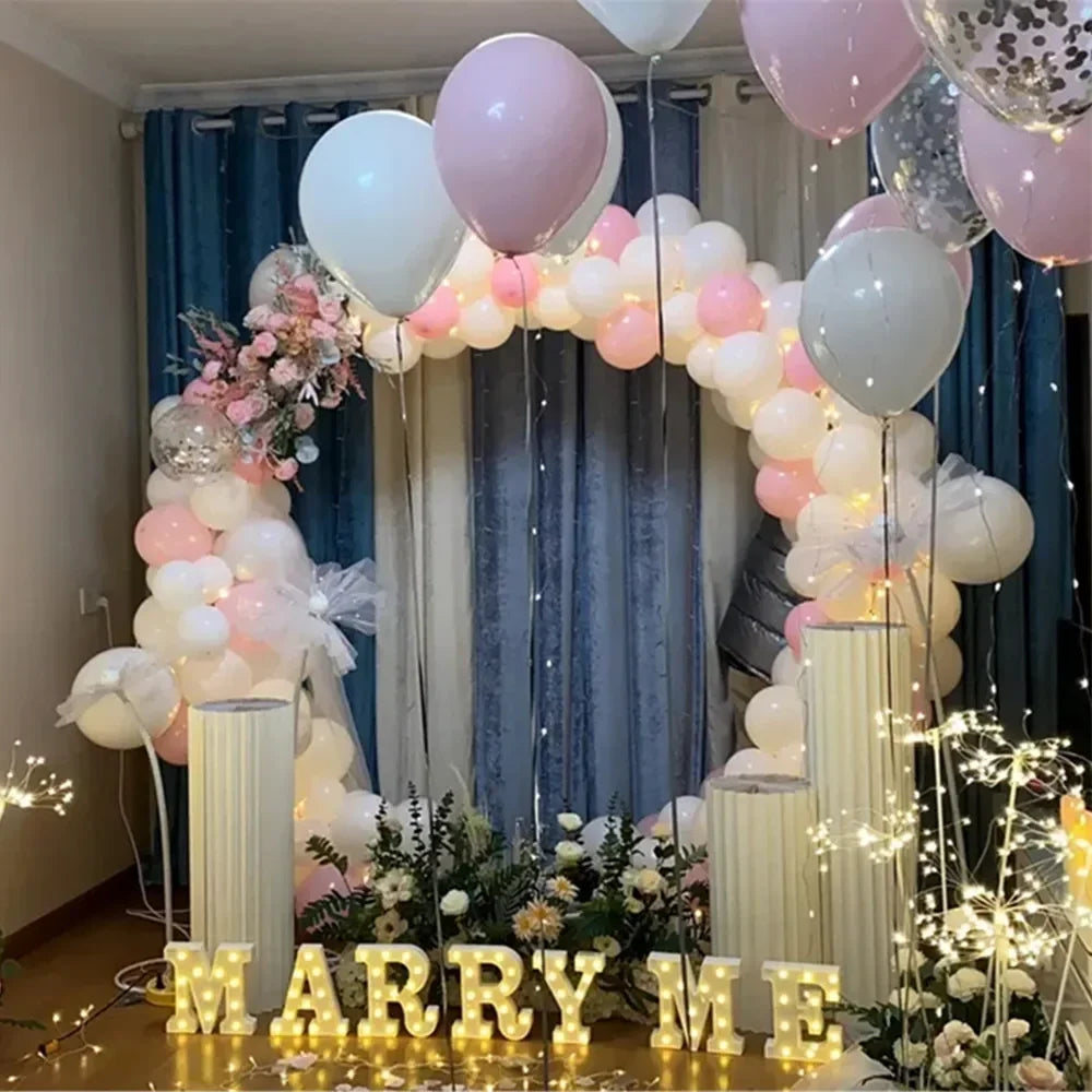 Wedding Iron Ring Arch Decoration Birthday Party Decorative Backdrop Balloon Support Kit  Shower Decor Festive Party Props