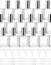 20 Pack Glass Fine Mist Spray Bottles, 15ml Refillable Mini Perfume Bottle, Empty Perfume Atomizer Bottle with Dropper and Funnel