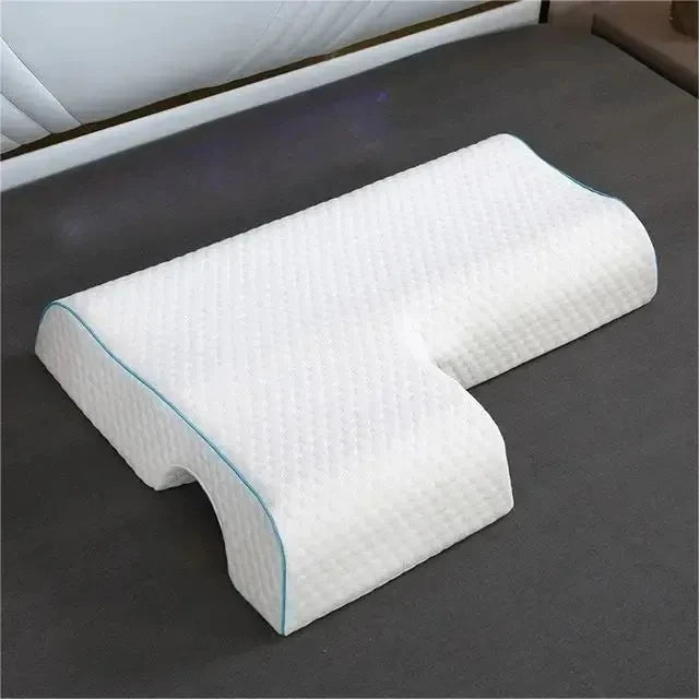 Left Arm Couple Pillow Orthopedic Memory Foam Protect Cervical Vertebra Release Arm Pain Pressure Pillow for Side Sleeper