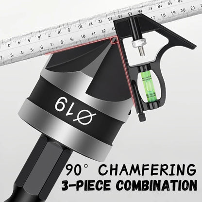 Countersink Drill Bit 3Pcs,Chamfer 90°,Suitable for Wood/Plastic/Aluminum Alloy,Woodworking Tools Countersink