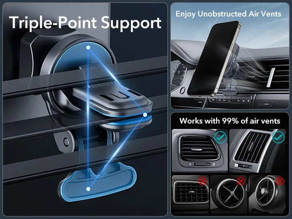 MagSafe Car Mount Charger Qi2-Certified Dashboard  Wireless Car Charger for iPhone 16/15/14/13/12 Car Accessory