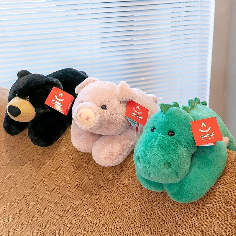 Party Bear Plush Sleeping Pillow Husky Doll Dinosaur Soft Doll Birthday Gift Girl