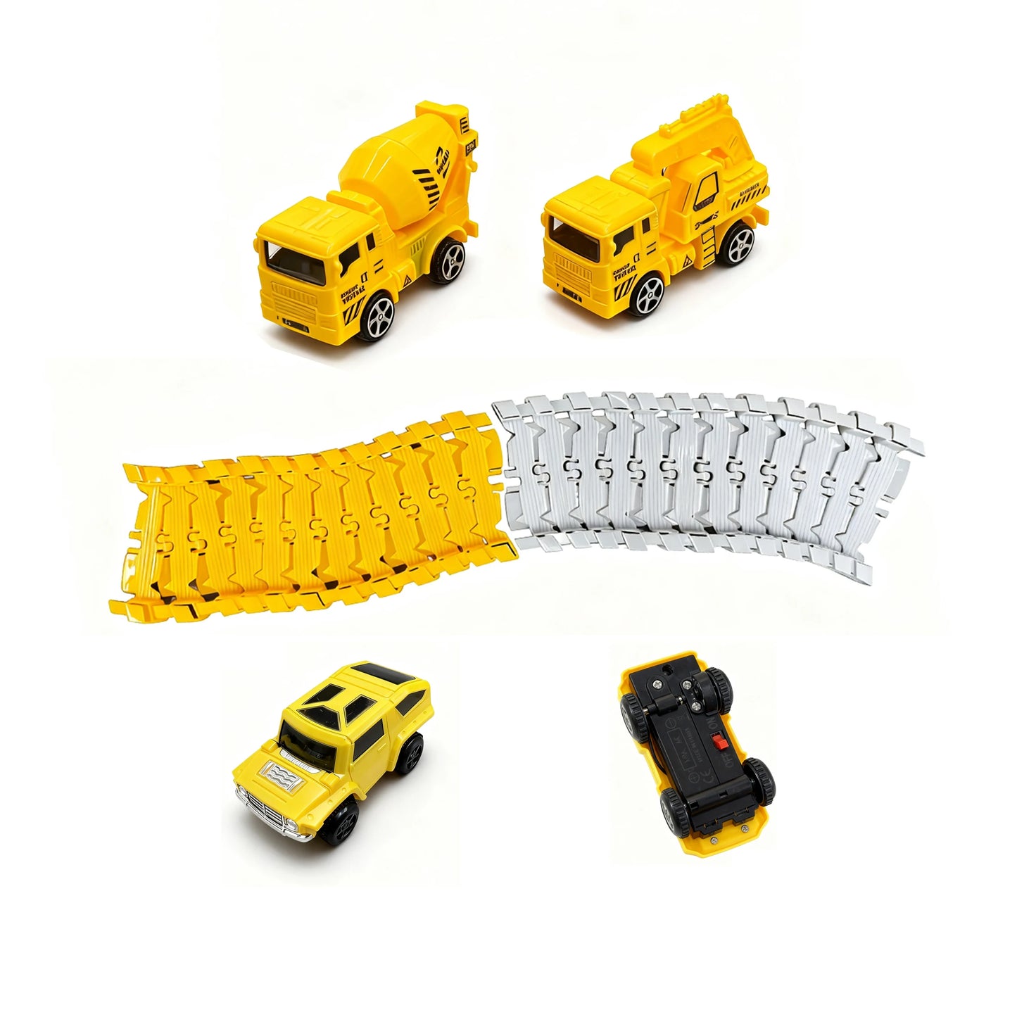 137pc Boys Halloween Christmas gifts Diy Car track Assemble puzzle toys parent- interactive Building toys Family party toys