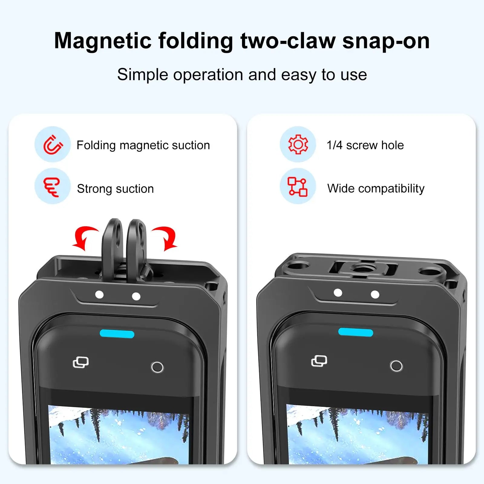 X5 Metal Camera Vertical Cage For Insta360 X5 Sports Camera Housing Frame Protective Shell with Lens Cover +Windproof Foam