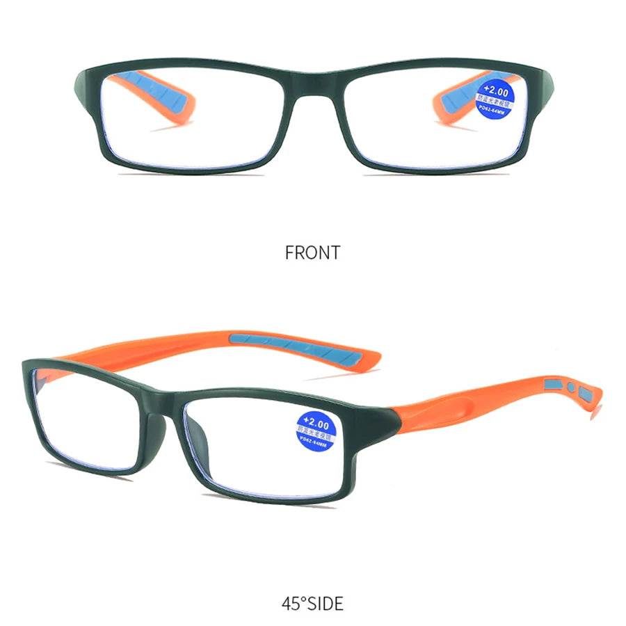 Reading Glasses Women Anti Blue Light Sports Eyeglasses Fashion Small Frame Presbyopia Hyperopia Eyewear+1.0+2.0+3.0+4.0