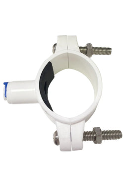 40mm RO Water  Drain Waste Water Pipe Clamp Saddle Valve Clips 1/4" OD Hose Quick Connection Reverse Osmosis Aquarium System