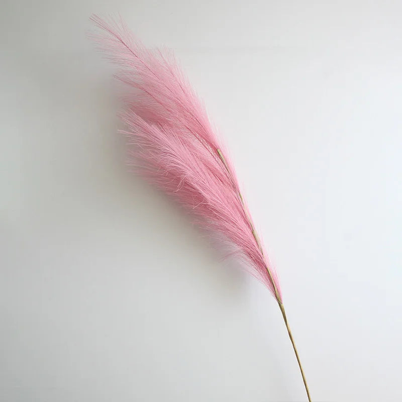 100cm Artificial Pampas Grass Fluffy Fake Reed Flowers 1pc Home Bedroom Party Decoration Wedding Decor Accessories Faux Flowers