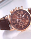 Classic Luxury Leather Quartz Watch Women Ladies Casual Quartz Wristwatch