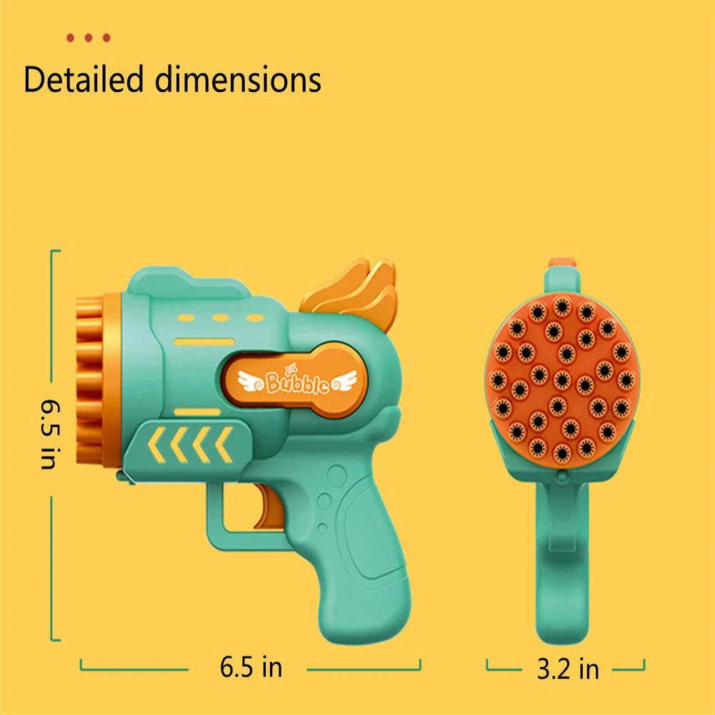 Bubble Gun Kids Toys Electric Automatic Soap Rocket Bubbles Machine Outdoor Wedding Party Toy LED Light Children