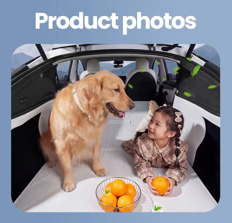 Custom Nappa Leather Trunk Mat Set for Tesla Model Y Juniper 2025 2026 Full Coverage Cargo Liner 7 Piece