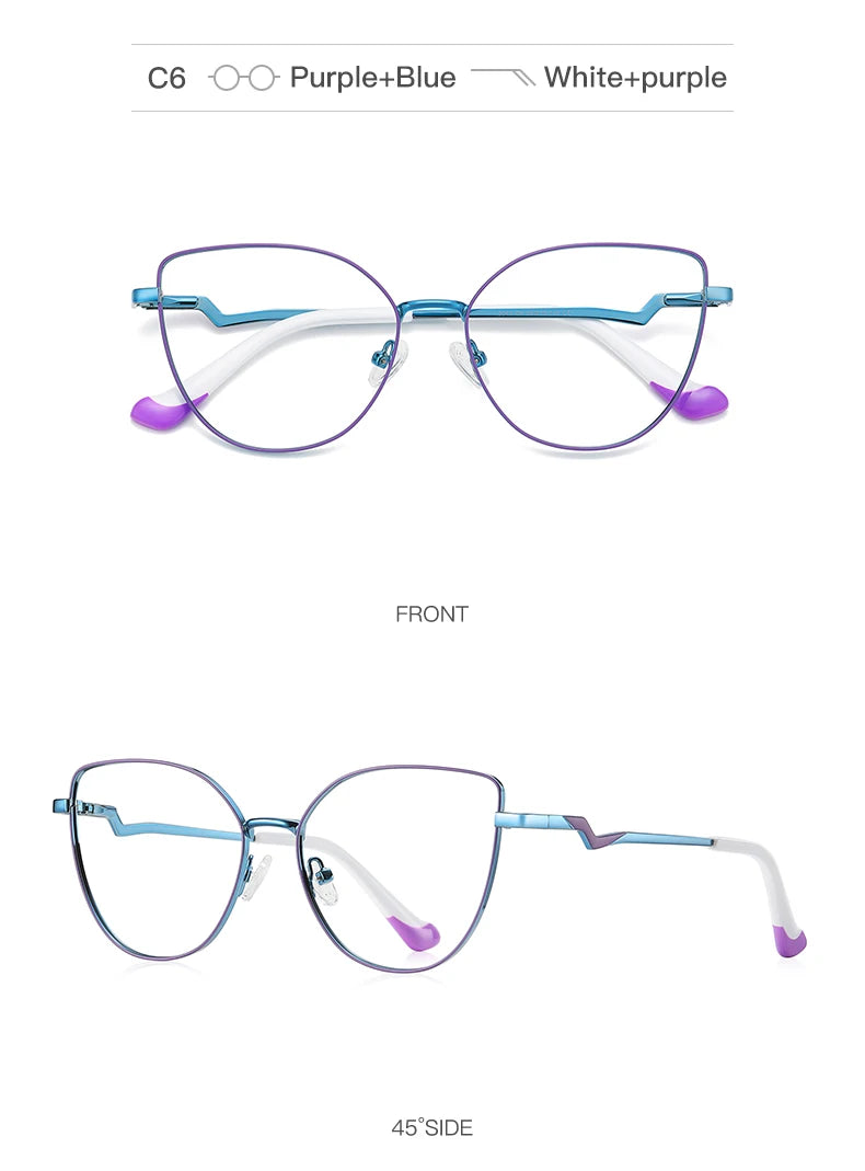 HONGMEI lunette Prescription glasses for women 's grade glasses Reading Eye in trend myopia Blue light filter 3043